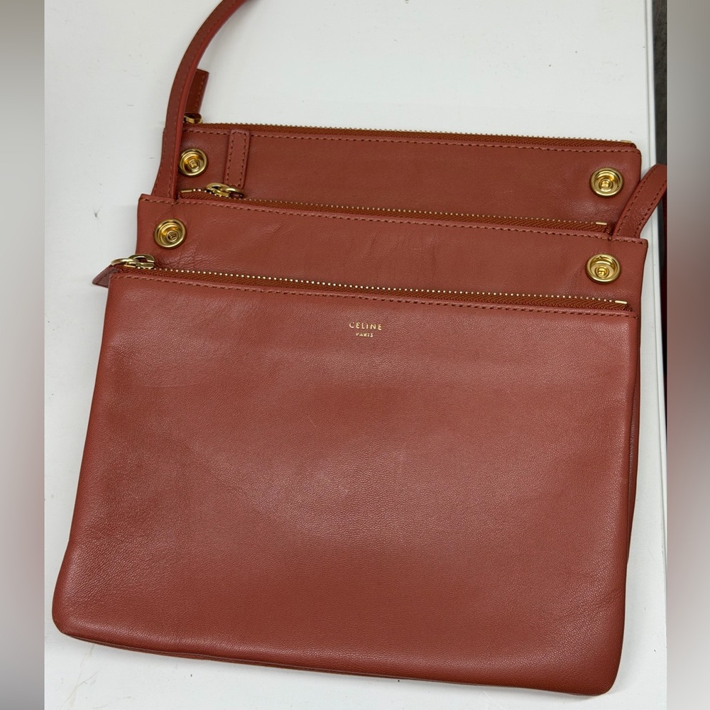 Celine Small Leather Trio Crossbody Bag - Picture 3 of 11